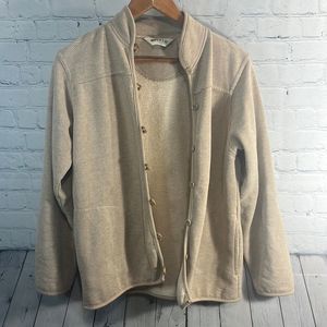 Orvis cardigan sweater with elbow patches